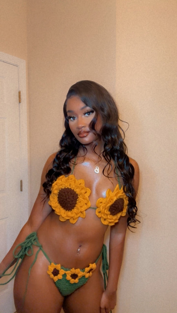 Sunflower Bikini Crochet Set
