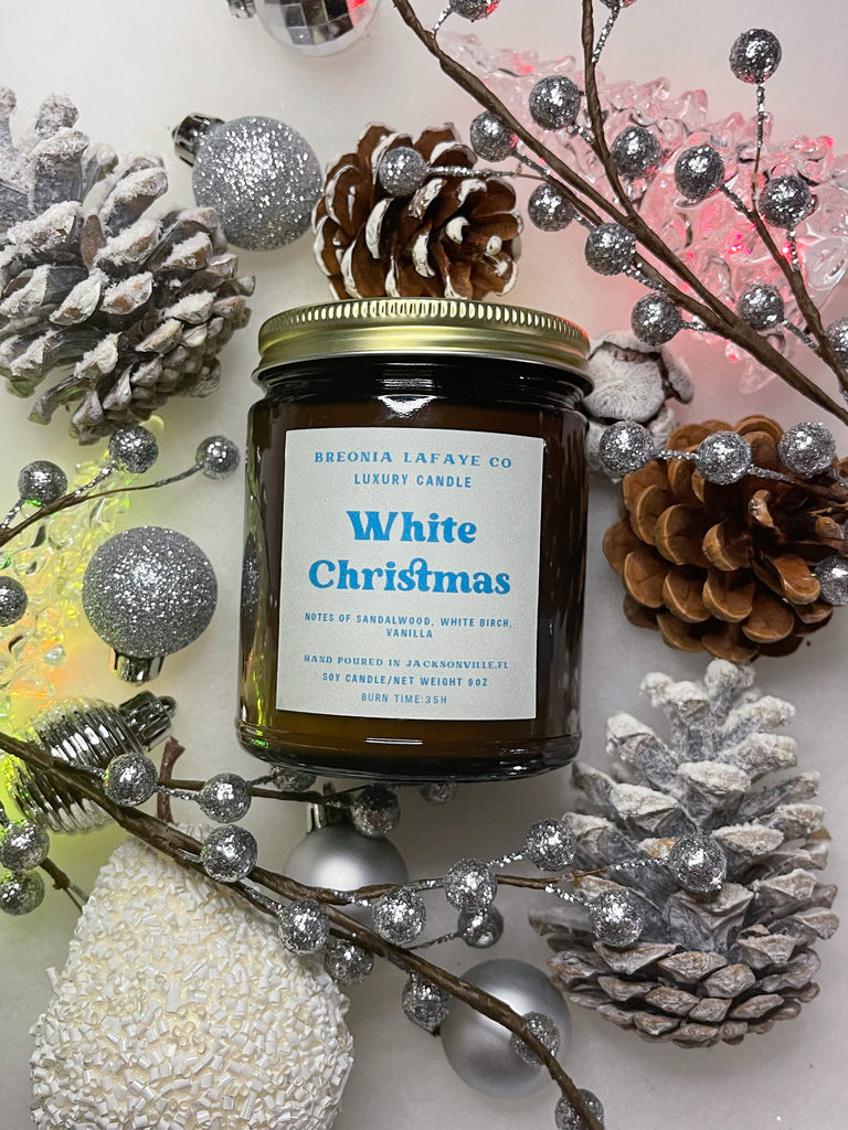 White Christmas Soy Candle