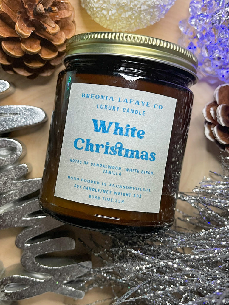 White Christmas Soy Candle