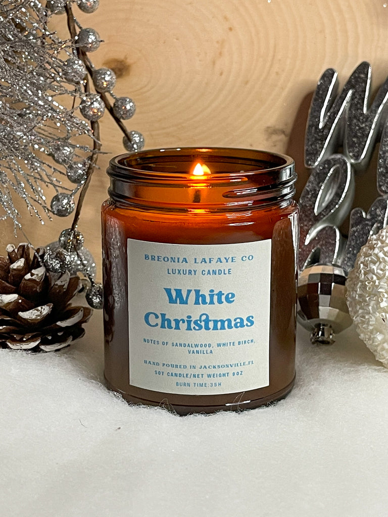 White Christmas Soy Candle