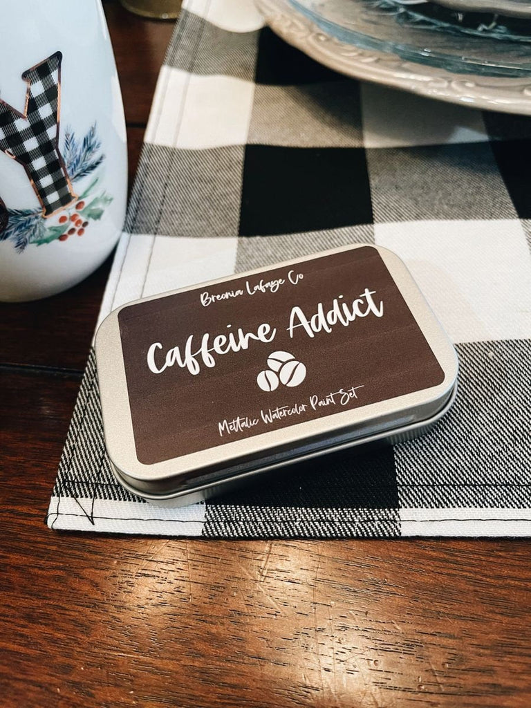 Caffeine Addict Metallic Watercolor Set