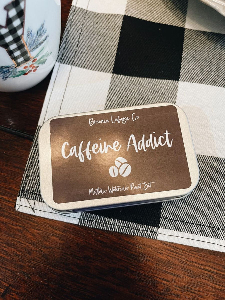 Caffeine Addict Metallic Watercolor Set