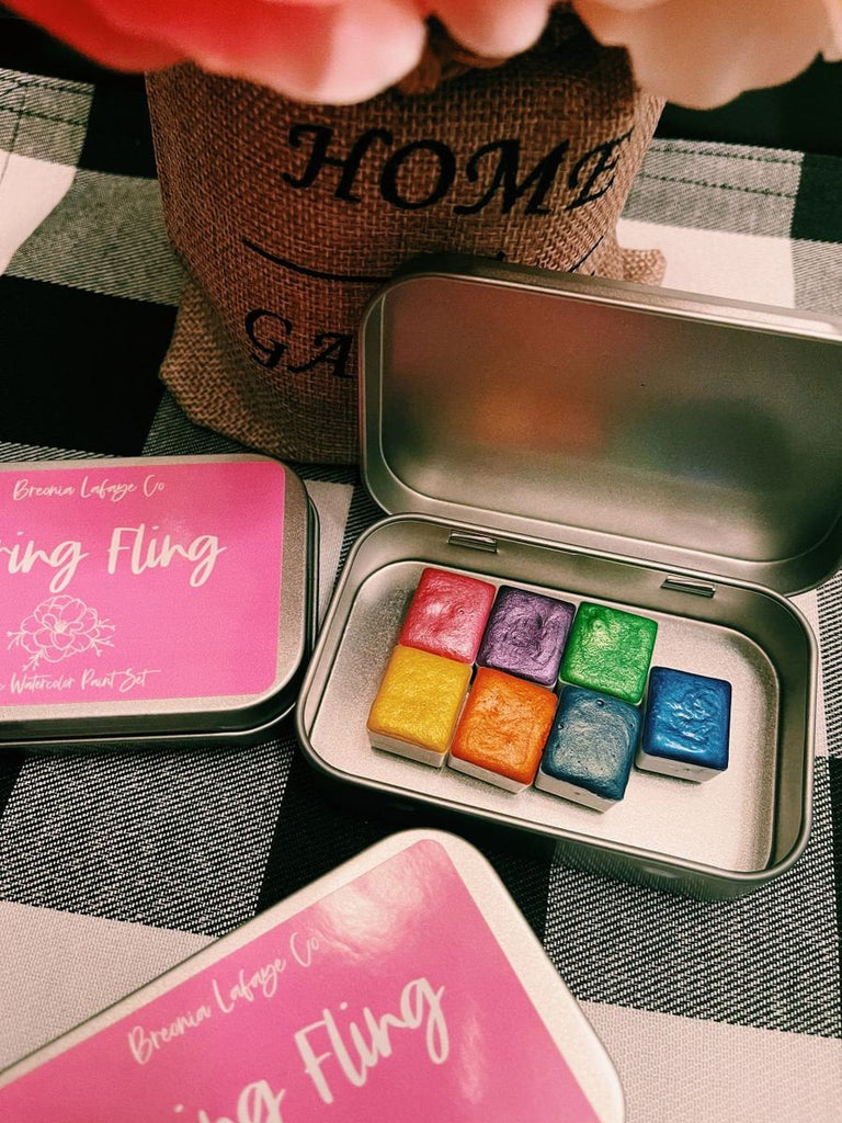 Spring Fling Metallic Watercolor Set