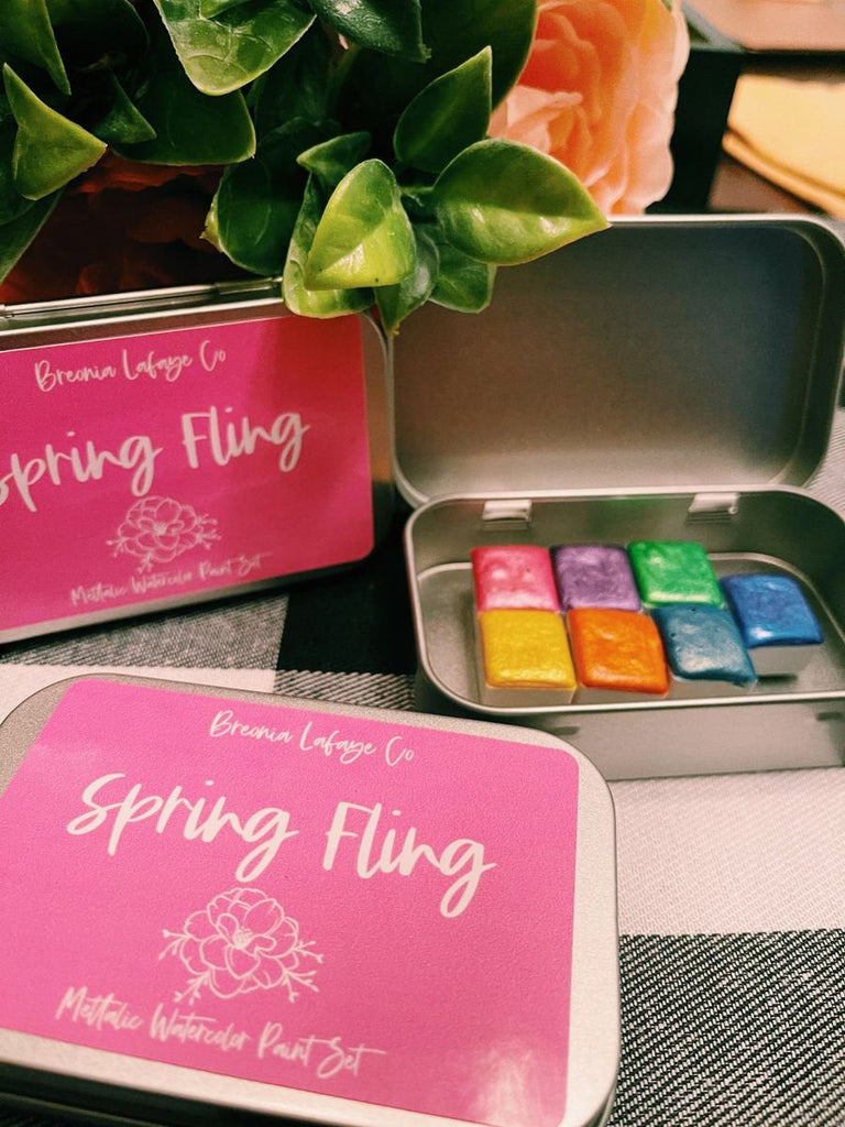 Spring Fling Metallic Watercolor Set