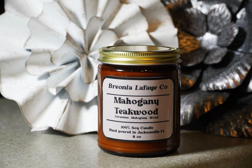 Mahogany Teakwood Soy Candle