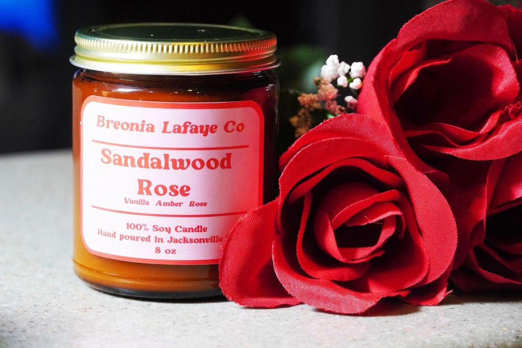 Sandalwood Rose Soy Candle